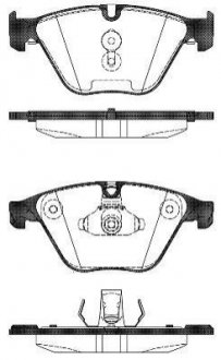 Гальмівні колодки дискові BMW F12, F13, F10, F11, F07 ROADHOUSE 21496.00