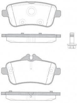 Купить Тормозные колодки дисковые Mercedes M-Class, CLA-Class, GL-Class, GLE-Class, W176, GLA-Class, GLS-Class ROADHOUSE 21503.10 (фото1) подбор по VIN коду, цена 1361 грн.