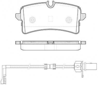 Гальмівні колодки дискові Audi A8, A7 ROADHOUSE 21505.12