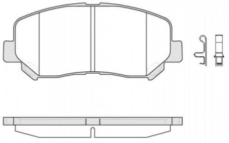 Купить Тормозные колодки дисковые Mazda CX-5 ROADHOUSE 21513.02 (фото1) подбор по VIN коду, цена 1047 грн.