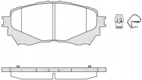Гальмівні колодки дискові Mazda 6 ROADHOUSE 21538.04