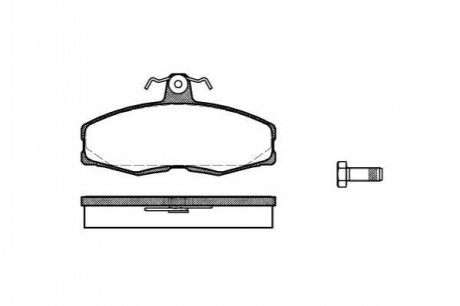 Тормозные колодки дисковые Ford Sierra, Skoda Favorit, Nissan X-Trail, Murano ROADHOUSE 2154.00