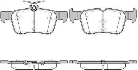 Тормозные колодки дисковые Peugeot Boxer, Ford Mondeo ROADHOUSE 21551.42