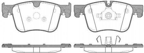 Гальмівні колодки дискові Citroen C4, Peugeot 308 ROADHOUSE 21560.00
