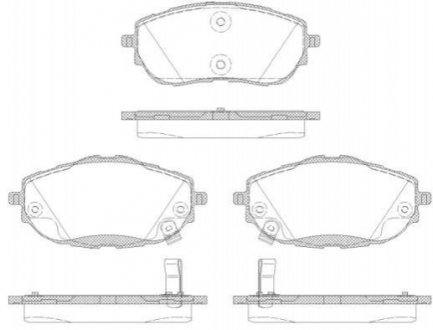 Купить Тормозные колодки дисковые Toyota Corolla, Auris ROADHOUSE 21561.02 (фото1) подбор по VIN коду, цена 1164 грн.