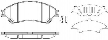 Купити Гальмівні колодки дискові Suzuki SX4, Vitara ROADHOUSE 21589.02 (фото1) підбір по VIN коду, ціна 973 грн.