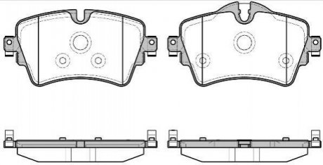 Купити Гальмівні колодки дискові Mini Cooper, BMW F22, F45, F46, Mini Clubman, Countryman ROADHOUSE 21599.08 (фото1) підбір по VIN коду, ціна 1111 грн.