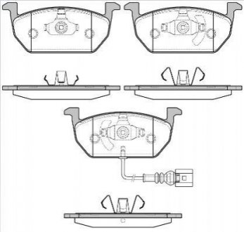 Купить Тормозные колодки дисковые Seat Leon, Volkswagen Golf, Audi A3, Skoda Octavia ROADHOUSE 21601.01 (фото1) подбор по VIN коду, цена 1014 грн.