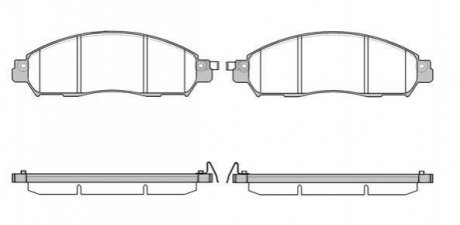 Гальмівні колодки дискові Nissan Navara ROADHOUSE 21612.04