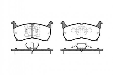 Тормозные колодки дисковые Mazda 626, 929 ROADHOUSE 2164.00