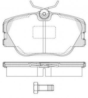 Купити Гальмівні колодки дискові Mercedes W124, S124, C124, C207, C238, A124, A207, A238 ROADHOUSE 2189.00 (фото1) підбір по VIN коду, ціна 931 грн.