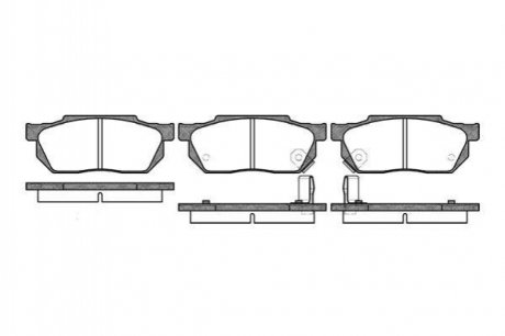 Гальмівні колодки дискові Honda Civic, Accord, Prelude ROADHOUSE 2193.02