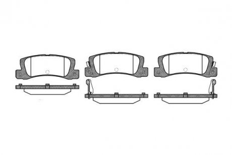 Гальмівні колодки дискові BMW E65, E66, E60, E61, E64, E63 ROADHOUSE 2214.02