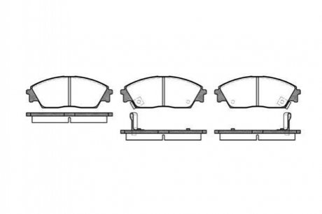 Тормозные колодки дисковые Honda Civic, Prelude ROADHOUSE 2229.02