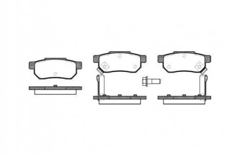 Гальмівні колодки дискові Honda Accord, Prelude, Suzuki Swift ROADHOUSE 2233.02