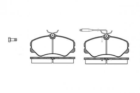 Купити ГАЛЬМІВНІ КОЛОДКИ ДИСКОВІ Peugeot 405, Fiat Ducato, Skoda Superb, Audi A4 ROADHOUSE 2261.02 (фото1) підбір по VIN коду, ціна 1491 грн.