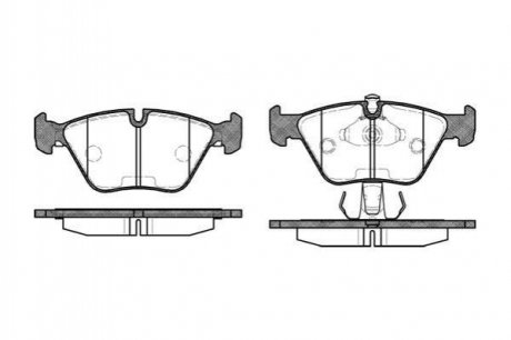 Купить Тормозные колодки дисковые BMW E34, E39 ROADHOUSE 2270.15 (фото1) подбор по VIN коду, цена 1482 грн.