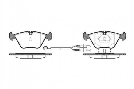 Тормозные колодки дисковые Peugeot 605 ROADHOUSE 2270.22