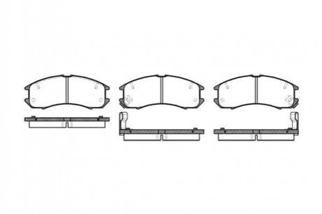 Купить Тормозные колодки дисковые Mazda 626 ROADHOUSE 2273.02 (фото1) подбор по VIN коду, цена 910 грн.