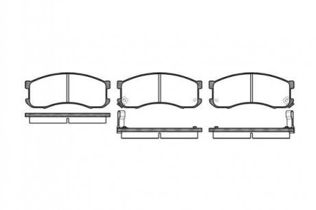 Тормозные колодки дисковые Mazda 626 ROADHOUSE 2313.02