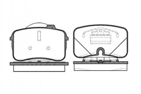 Гальмівні колодки дискові Audi 100 ROADHOUSE 2328.00