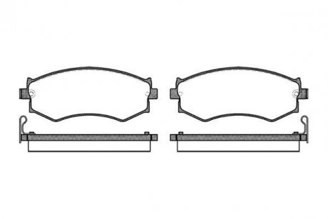 Купить Тормозные колодки дисковые Nissan Primera, Infiniti G ROADHOUSE 2350.04 (фото1) подбор по VIN коду, цена 653 грн.