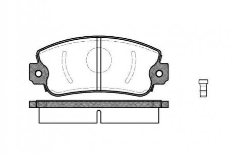 Купить Тормозные колодки дисковые Fiat Panda, Uno, Seat Ibiza, Lancia Delta ROADHOUSE 2372.02 (фото1) подбор по VIN коду, цена 691 грн.