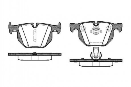 Гальмівні колодки дискові BMW E91, X1, E90, E93, E92 ROADHOUSE 2381.60