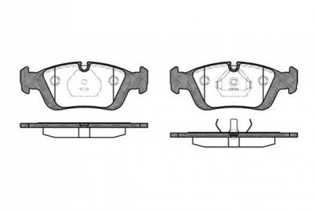 Купить Тормозные колодки дисковые BMW E36, E46 ROADHOUSE 2384.00 (фото1) подбор по VIN коду, цена 1080 грн.