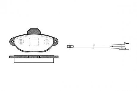 Купить Тормозные колодки дисковые Fiat Panda, Punto, 500, Ford KA ROADHOUSE 2414.01 (фото1) подбор по VIN коду, цена 842 грн.