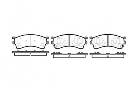 Купить Тормозные колодки дисковые Mazda 626, 323 ROADHOUSE 2415.12 (фото1) подбор по VIN коду, цена 851 грн.