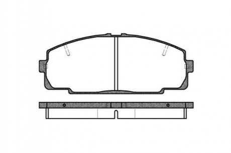 Гальмівні колодки дискові Toyota Land Cruiser ROADHOUSE 2421.20