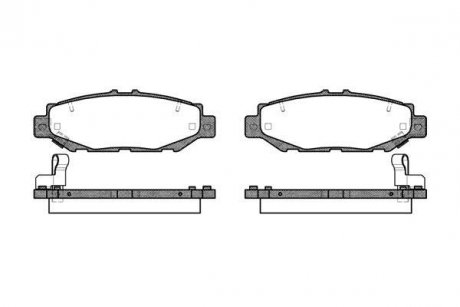 Гальмівні колодки дискові Lexus LS, GS ROADHOUSE 2424.04