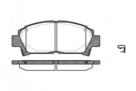 Купити Гальмівні колодки дискові Toyota Carina, Celica, Avensis ROADHOUSE 2427.02 (фото1) підбір по VIN коду, ціна 1195 грн.