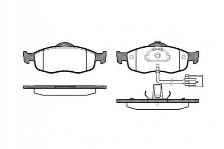 Гальмівні колодки дискові Ford Mondeo ROADHOUSE 2432.02