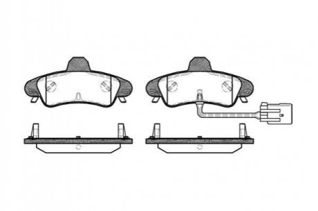 Купить Тормозные колодки дисковые Ford Mondeo ROADHOUSE 2433.12 (фото1) подбор по VIN коду, цена 1493 грн.