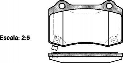 Купить Тормозные колодки дисковые Jeep Grand Cherokee, Chrysler 300C ROADHOUSE 2434.54 (фото1) подбор по VIN коду, цена 1631 грн.