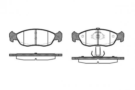 ГАЛЬМІВНІ КОЛОДКИ ДИСКОВІ Peugeot 106, 306, Citroen SAXO, Xsara, Peugeot 205 ROADHOUSE 2461.10