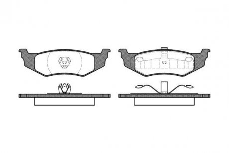 ГАЛЬМІВНІ КОЛОДКИ ДИСКОВІ Chrysler Neon, Voyager, Dodge Neon ROADHOUSE 2482.00