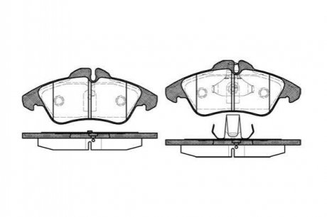 Купити Гальмівні колодки дискові Mercedes W901, W902, Vito, V-Class, W903, Volkswagen LT, Mercedes W904, W909, W906 ROADHOUSE 2578.00 (фото1) підбір по VIN коду, ціна 1277 грн.