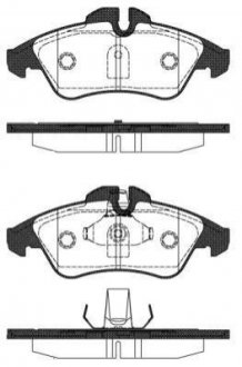 Купить Тормозные колодки дисковые Mercedes W901, W902, Vito, V-Class, W903, Volkswagen LT, Mercedes W904, W906 ROADHOUSE 2578.10 (фото1) подбор по VIN коду, цена 1133 грн.