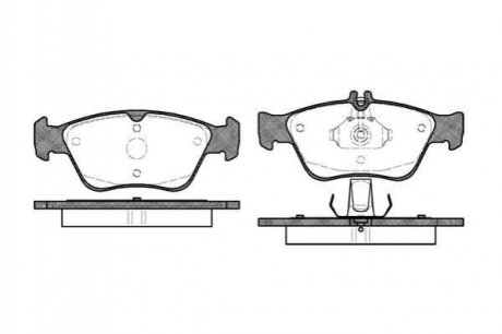 Купити Гальмівні колодки дискові Mercedes W202, W210, S202, S210, CLK-Class ROADHOUSE 2586.00 (фото1) підбір по VIN коду, ціна 1532 грн.