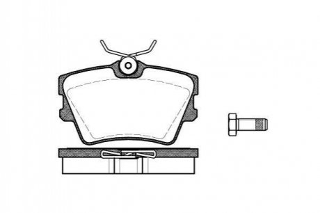 Тормозные колодки дисковые SAAB 9000 ROADHOUSE 2591.00