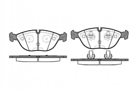 Купить Тормозные колодки дисковые BMW E38, Mercedes W210, Audi A8, Volkswagen Passat, Mercedes S210, W202, CLK-Class, Audi A4, Mercedes S202, Volkswagen Golf, Mercedes W220 ROADHOUSE 2597.00 (фото1) подбор по VIN коду, цена 1684 грн.