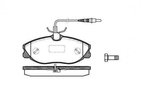 Гальмівні колодки дискові Peugeot 406, 306, Citroen Xsara, Peugeot 607 ROADHOUSE 2604.04