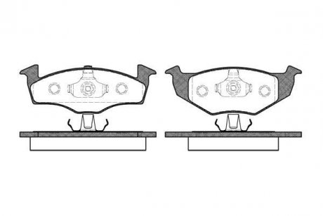 Купити ГАЛЬМІВНІ КОЛОДКИ ДИСКОВІ Volkswagen Golf, Vento, Seat Toledo, Ibiza, Cordoba, Volkswagen Polo, Skoda Fabia ROADHOUSE 2609.00 (фото1) підбір по VIN коду, ціна 1219 грн.