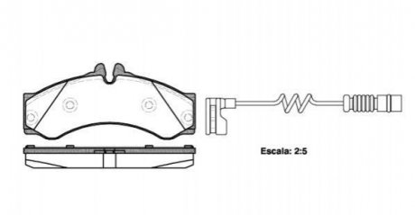 Купить Тормозные колодки дисковые Mercedes W904, W906 ROADHOUSE 2614.12 (фото1) подбор по VIN коду, цена 1576 грн.