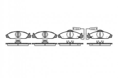 Гальмівні колодки дискові SsangYong Korando, Alfa Romeo 156, 147 ROADHOUSE 2624.02