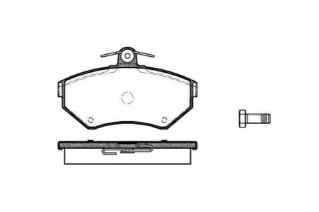 Купить Тормозные колодки дисковые Volkswagen Golf, Vento, Audi A4, Volkswagen Passat ROADHOUSE 2631.10 (фото1) подбор по VIN коду, цена 1263 грн.