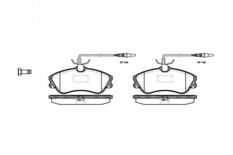 Купить Тормозные колодки дисковые Peugeot 306, Citroen Berlingo, Peugeot Partner, Citroen Xsara ROADHOUSE 2634.04 (фото1) подбор по VIN коду, цена 1354 грн.